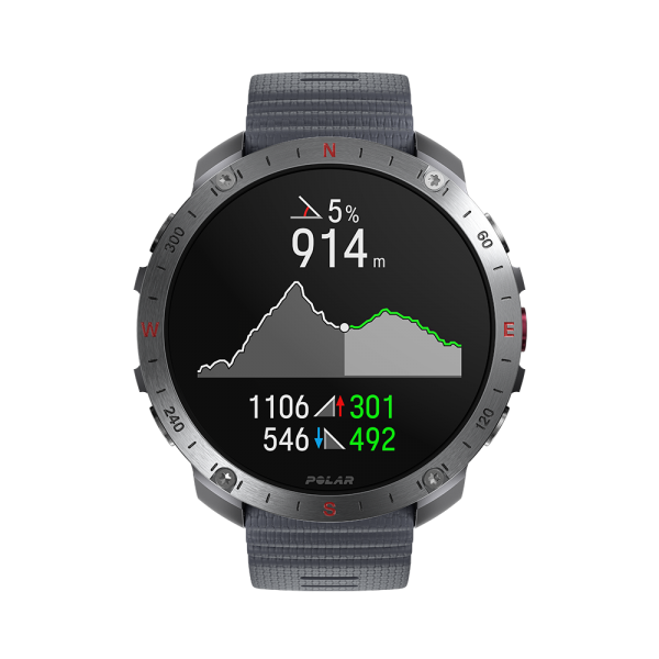 polar_grit-x2-pro_stone-gray_front_altitude-graph-with-route